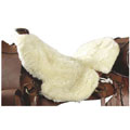 Western saddle seat cover, real lambskin