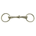 Loose ring snaffle, pony, chromium plated
